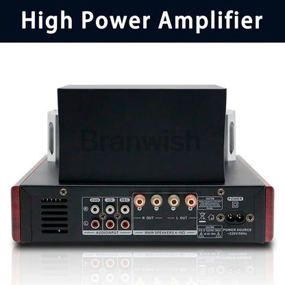 120W High Power Hifi Fever Tube Amplifier Pre-Stage Auido Speaker Amplifier Home Theater Bluetooth 5.0 Support 4-16ω Speaker