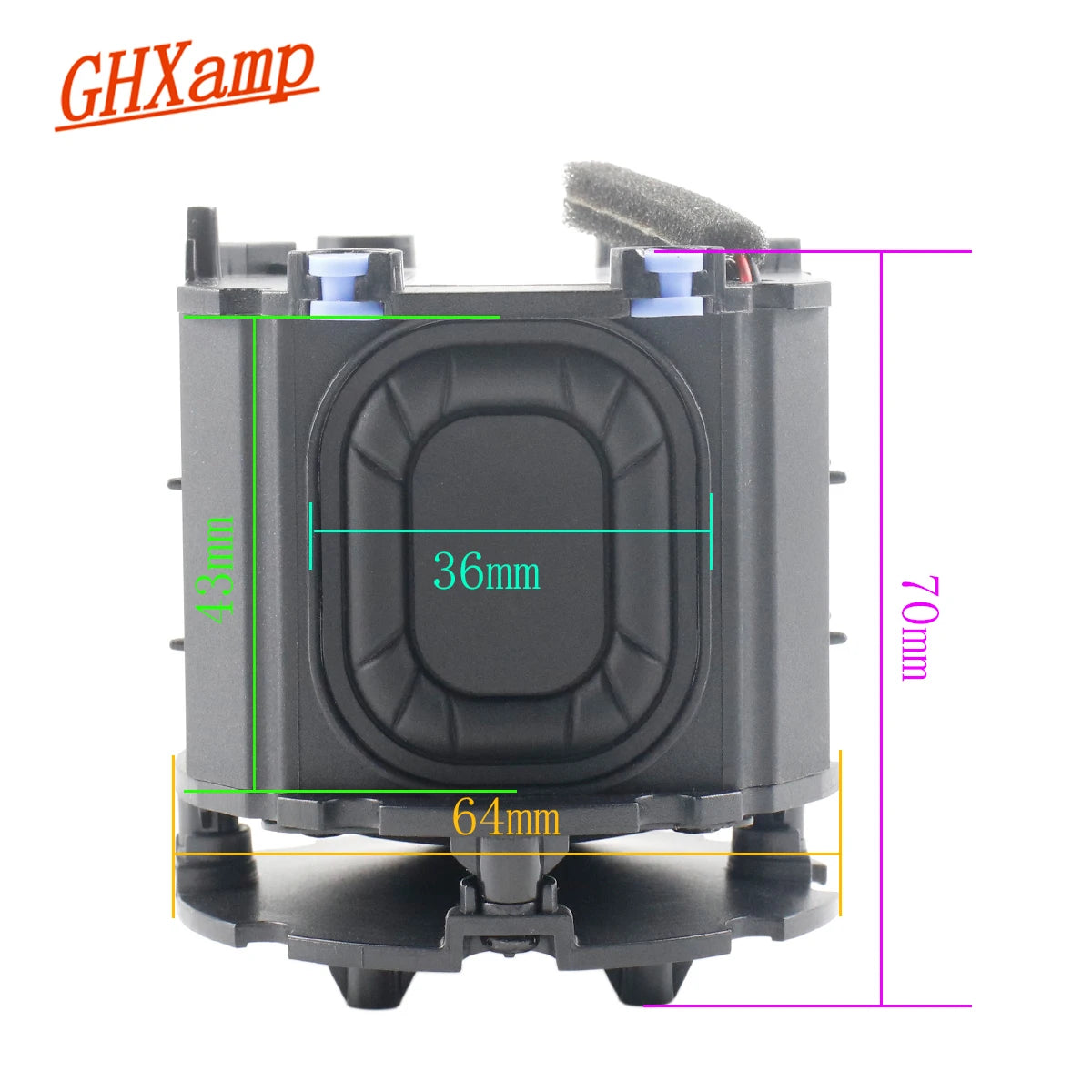 1PC GHXAMP for Harman Kardon Mini Small Speaker Box 1.75 Inch Full Frequency +Dual Radiator Neodymium Exquisite Mini 4OHM 5W