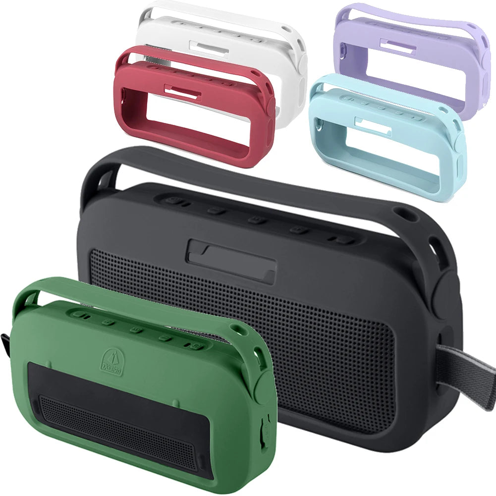 Silicone Cover Case for Bose SoundLink Flex BT Portable Speaker Protective Sleeve Shockproof Travel Protective Carrying Pouch