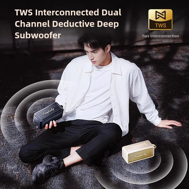 Kinglucky S17 Bluetooth Audio Speaker Wireless Big Powerful Sound 100w  IPX6 Waterproof Home Family Singing Children's