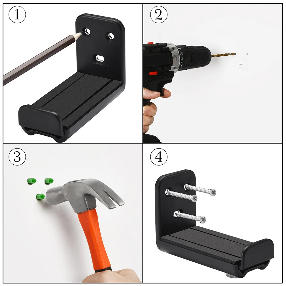 Soundbar Speaker Wall Holder Universal Sound Bar Under TV Mount Drywall Sound Bar Wall Bracket for Samsung Vizio LG for Bose