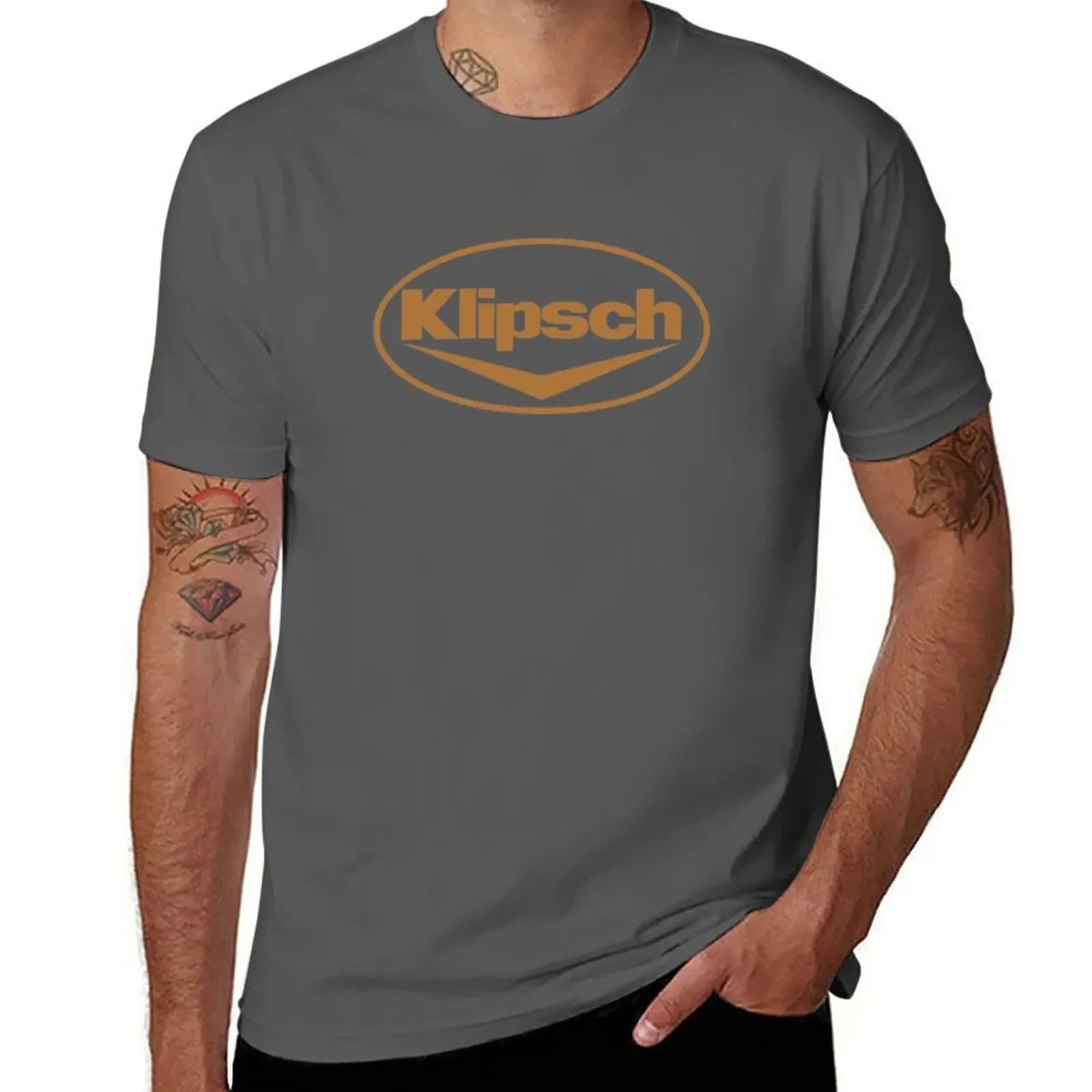 Best Selling Klipsch Logo Essential T-Shirt Oversized Funnys Sweat Men Clothing