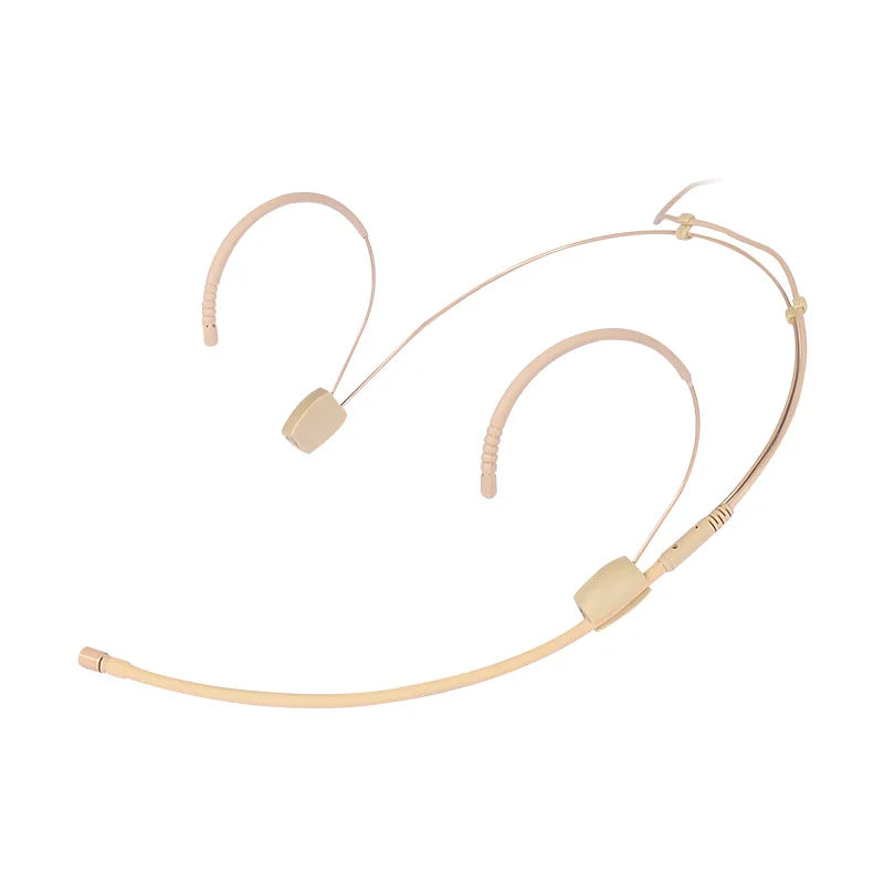 Wholesale Headset Unidirectional Skin Color Earhook Microphone 4 Pin Mini XLR for Wireless Transmitter System and Loudspeaker