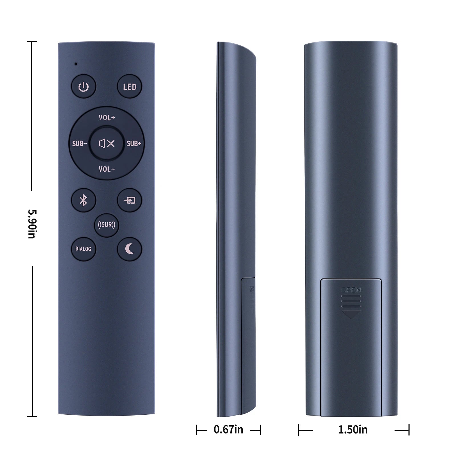 New Replaced Remote Control Fit for Klipsch Sound Bar 1067744 R-4b II 1067420 R-4BII,Klipsch Cinema 400 2.1 Sound Bar