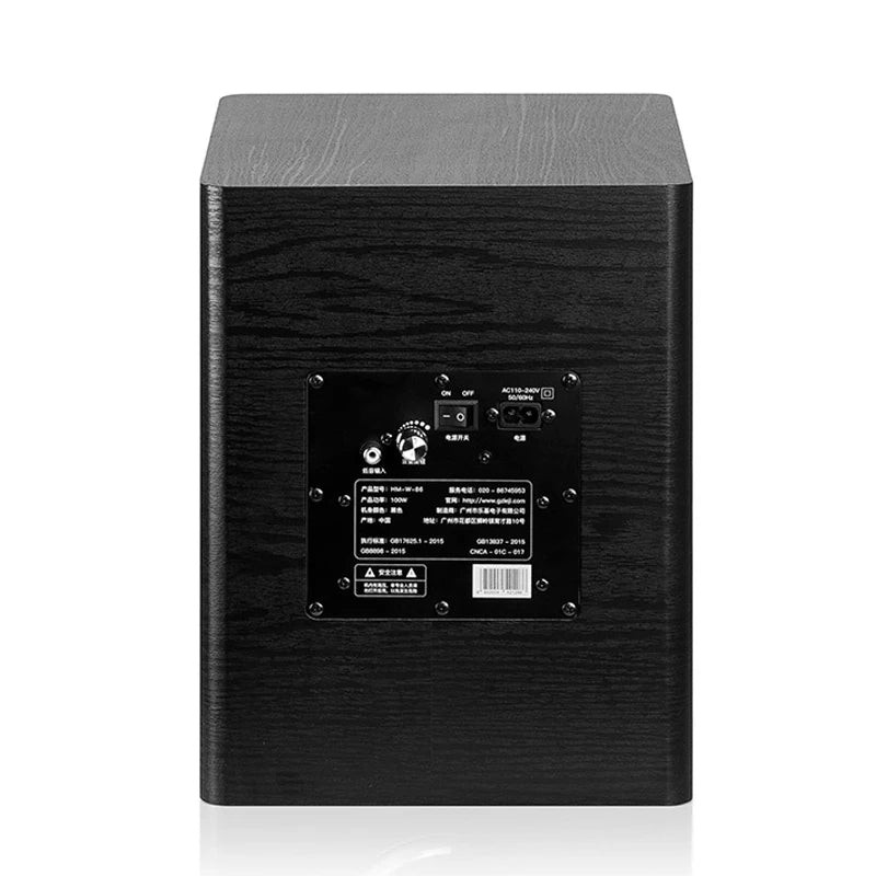 8 Inch 100W High Power Subwoofer W-1 Active HiFi Subwoofer Home Theater Home Audio Echo Gallery TV Computer Stage Speakers