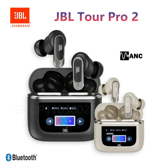 Original JBL Tour Pro 2 True Wireless Bluetooth Headphone Noise Cancelling Earbuds LED Smart Display Box Headset JBL Tour Pro2