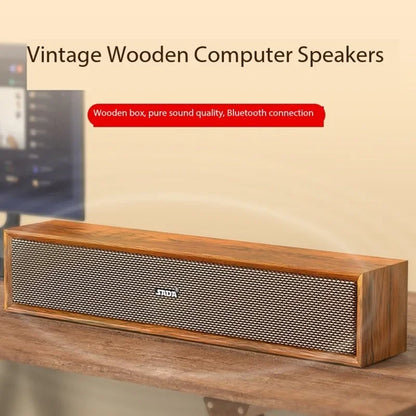 HIFI Home Theater Wooden TV Soundbar Portable Caixa De Som Bluetooth Speaker Wireless Sound Column Desktop Computer Sound Box TF