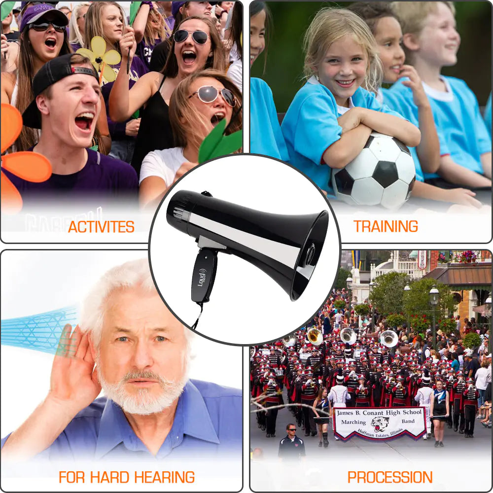 35W USB Handheld Speaker with Recording and Alarm