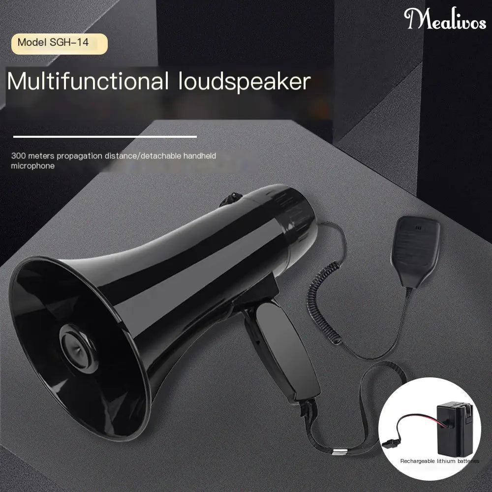 35W USB Handheld Speaker with Recording and Alarm