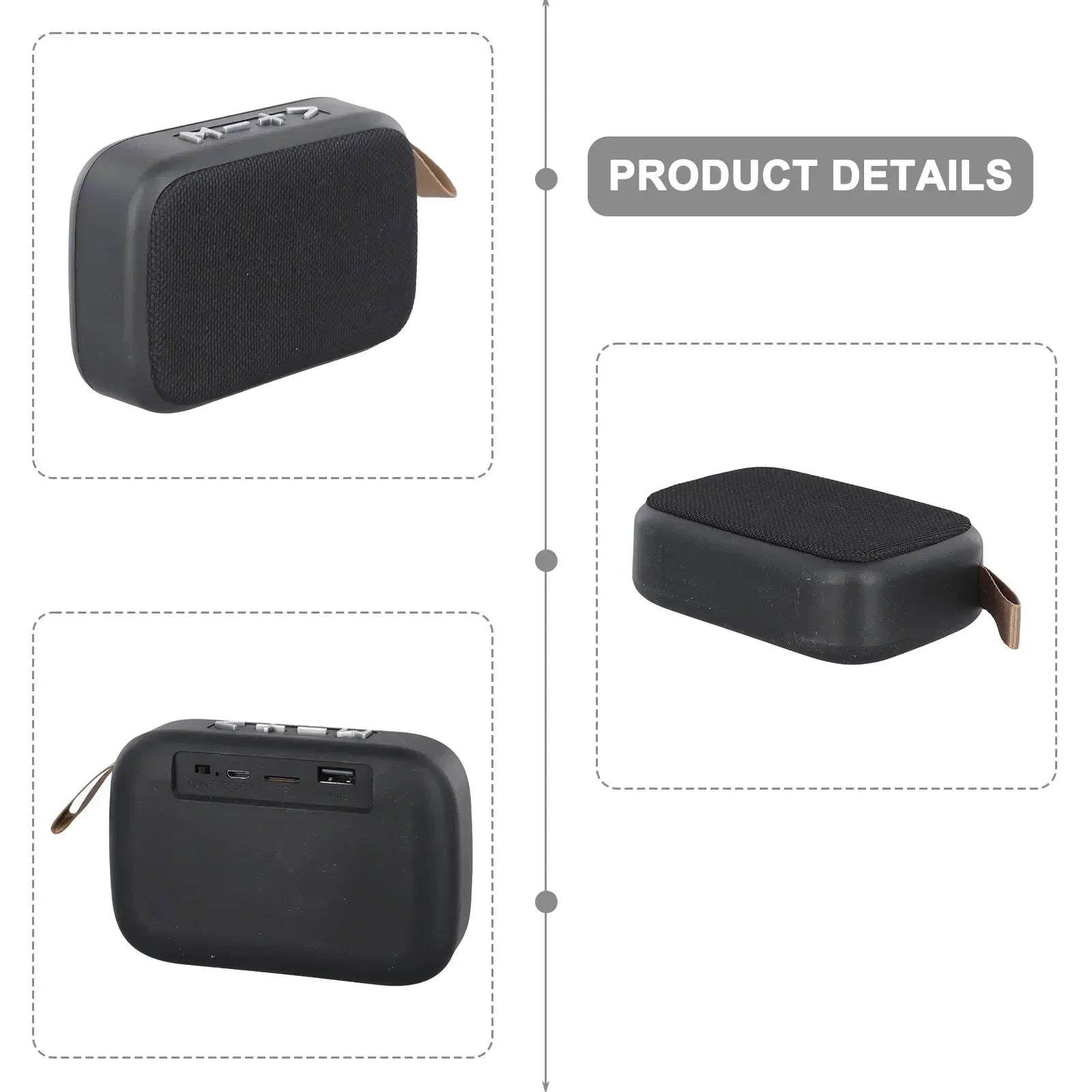 Connectivity Portable Wireless Sound Bar Sound Bar TF Card Compatible Wireless FM Radio Compatibility Connectivity
