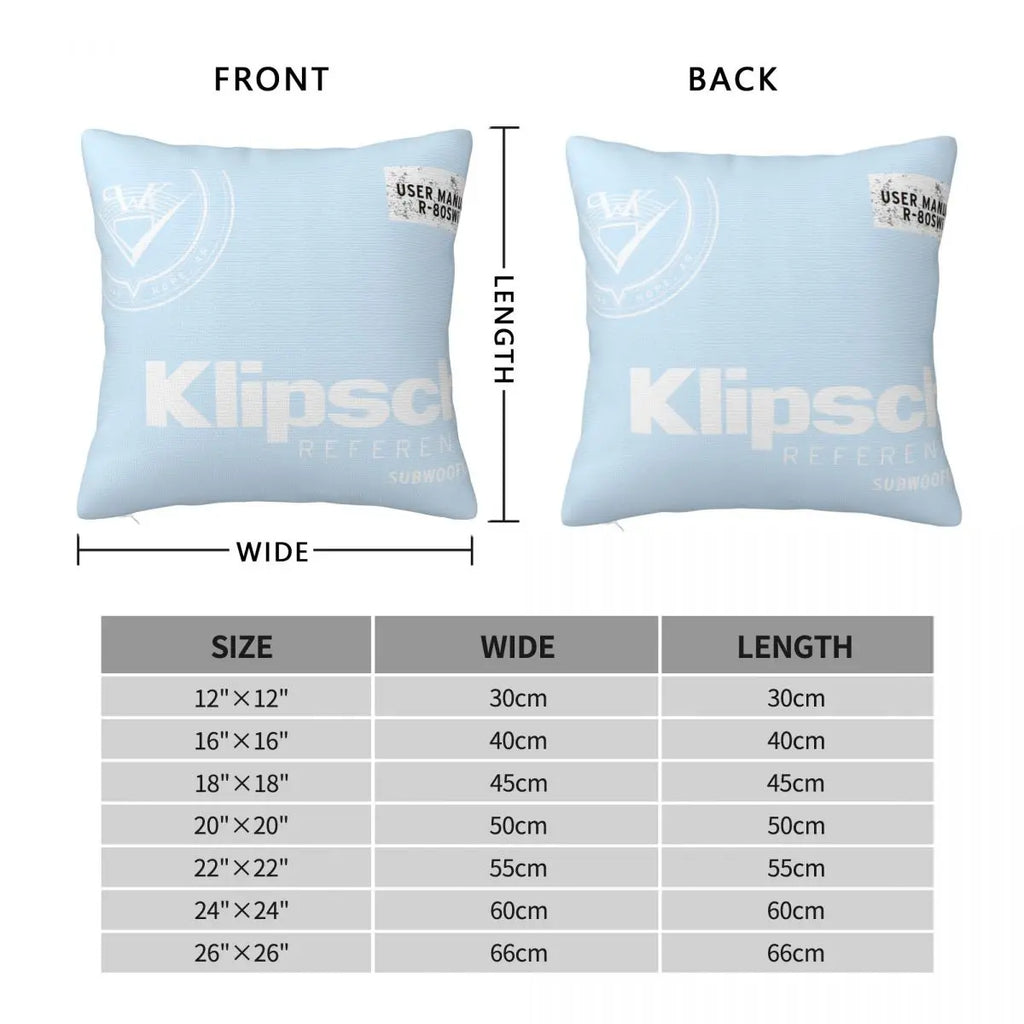 Klipsch Pillow Case Pillow Cover Summer Anime Pillow Pillow Case White