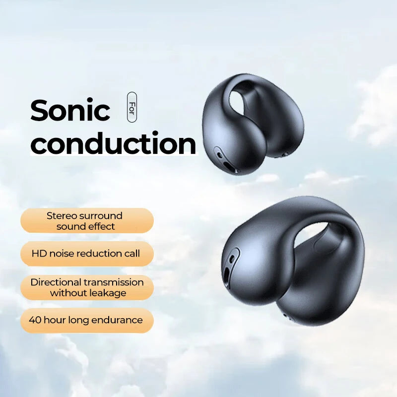 For Ambie Sound Earcuffes Ear Auriculares Earring Type Wireless Earphones IPX5 Waterproof TWS Sport Headphones Earbuds