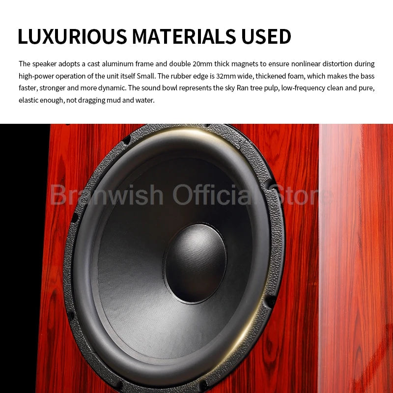 15 Inch HiFi Speaker Wooden Active Super Subwoofer Home Theater Audio 500W Hight Power SW 6Ω Sound Box Enthusiast Home Cinema