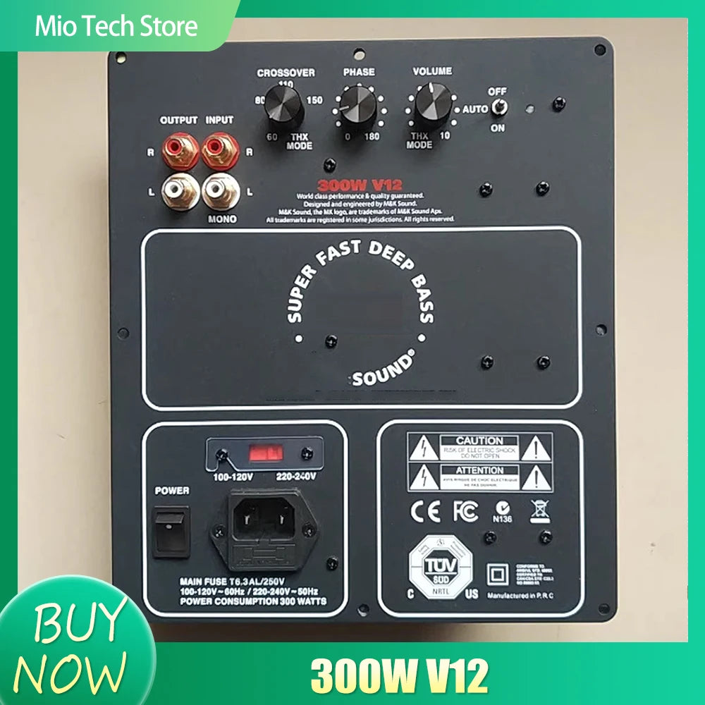 300 V12 for MK V12 Subwoofer Amplifier Board Size 204/235mm