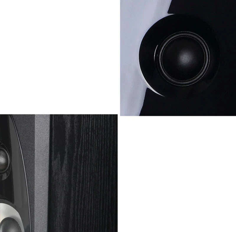 A Pair 8 Inch 120W High-Power Floor-Standing Three-Way Speaker With Dual Bass Home Theater Hifi Fever Bluetooth Active Speaker