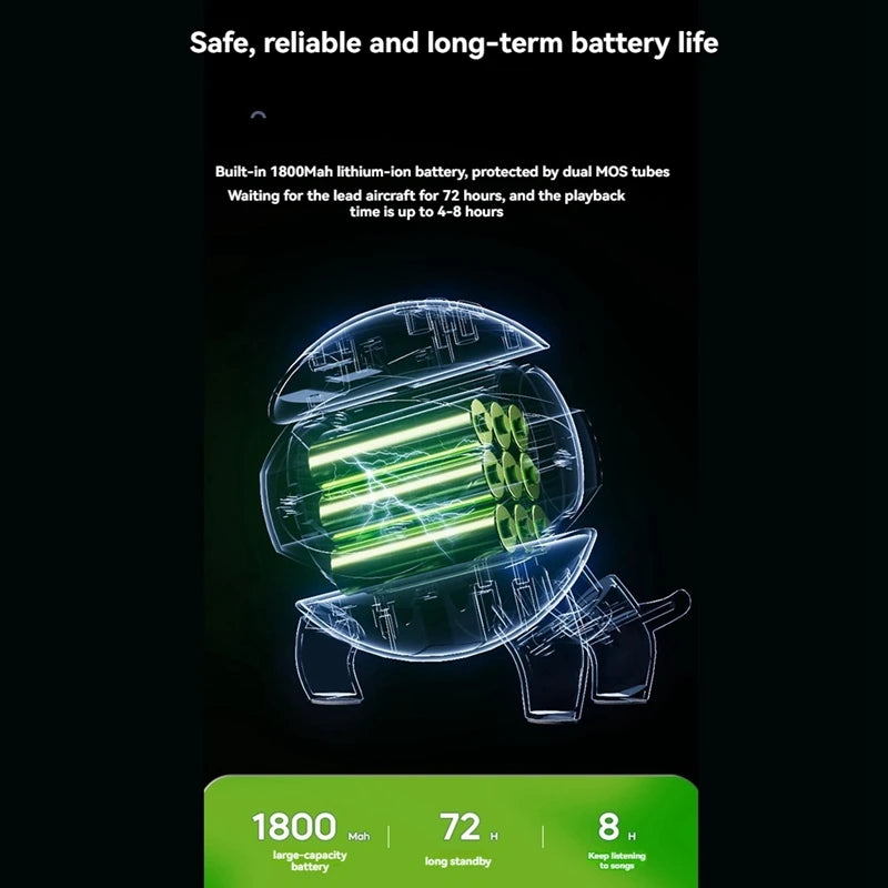 Smart Robot Monster Bluetooth Speaker Portable Stereo Alarm Clock AI Interactive Toys Wireless Audio TF Card FM Radio