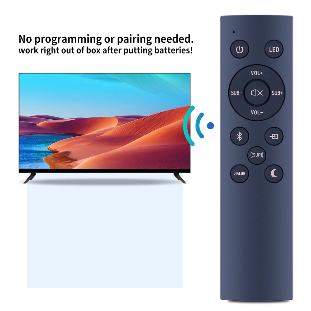 New Replaced Remote Control Fit for Klipsch Sound Bar 1067744 R-4b II 1067420 R-4BII,Klipsch Cinema 400 2.1 Sound Bar