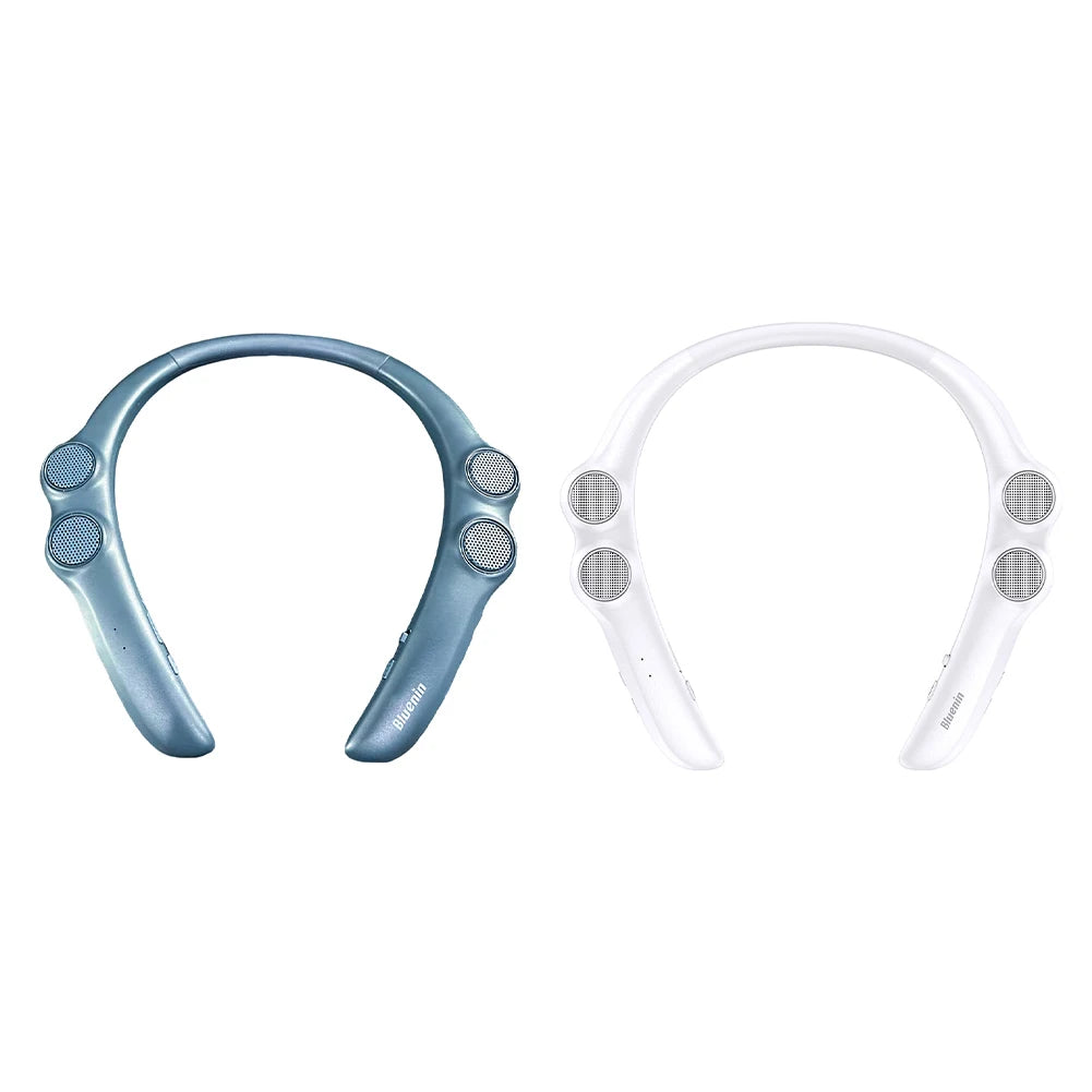 Neckband Speaker Bluetooth-Compatible 5.0 Wireless Stereo Speaker 15H Playtime Wearable Speakers IPX4 Waterproof for Game Play