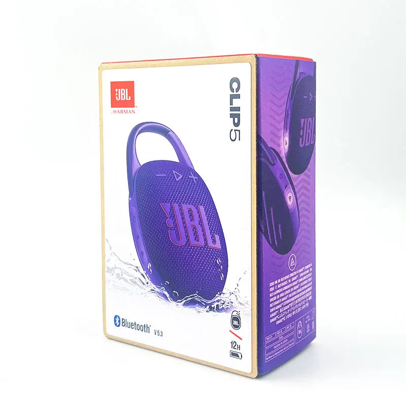 JBL Clip 5 Clip5 Ultra Portable Bluetooth Speaker Outdoor Mini Speaker Multi-Speaker Connection IP67 Waterproof 12 Hour Playtime