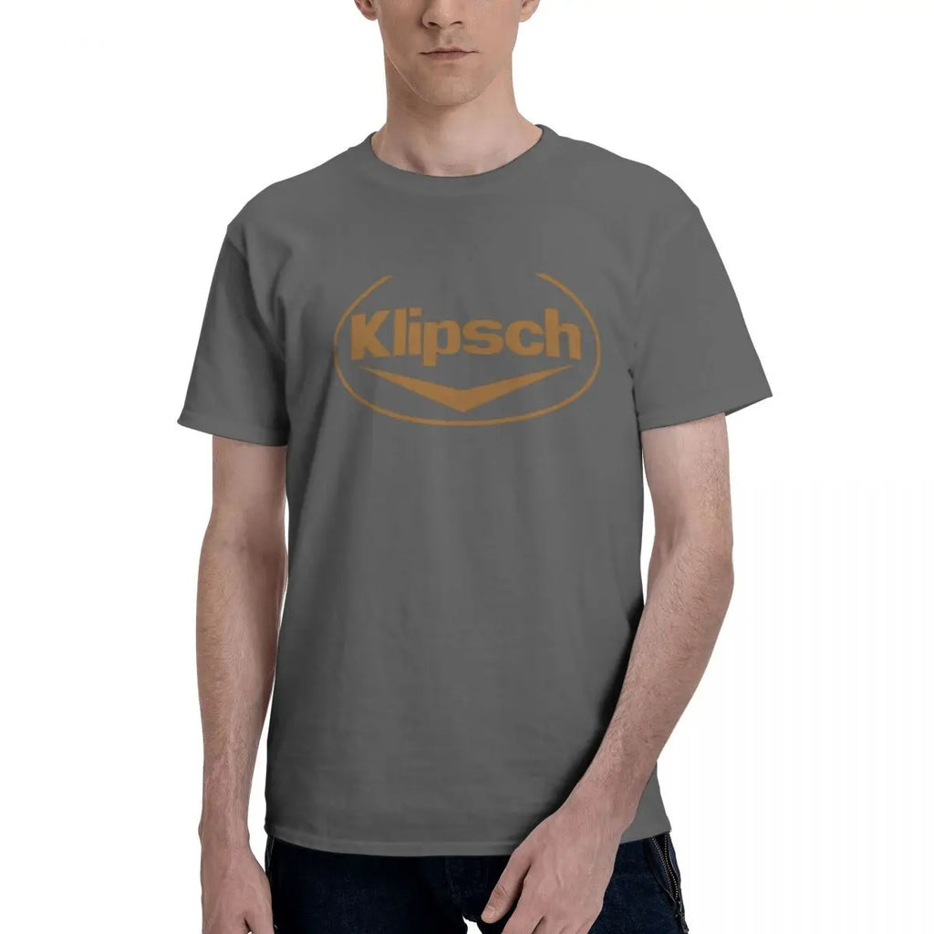 Best Selling Klipsch Logo T-Shirt Anime T-Shirt Tops T Shirt for Men Oversized T-Shirt New Streetwear O-Neck Cotton T Shirts