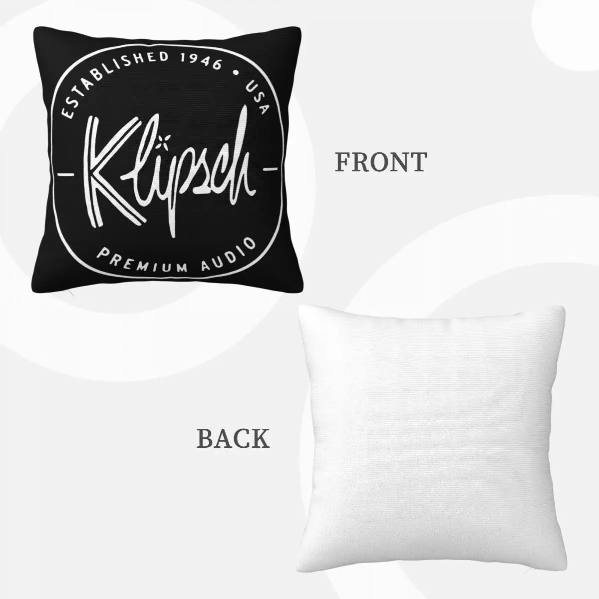 Klipsch Loudspeaker Avail Vintage Gift for Menfunny Tee Beautiful Cartoon Holiday Science Pillow Case