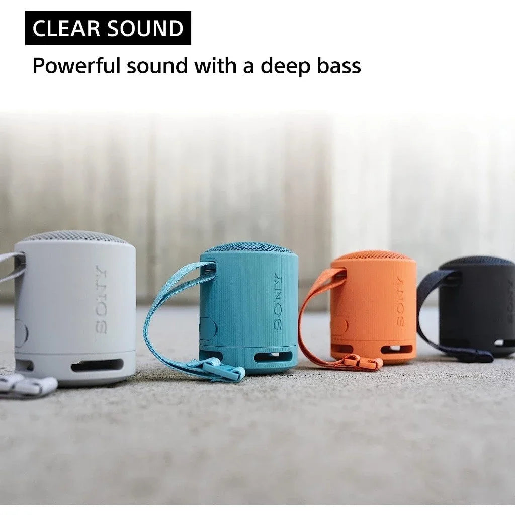 Sony SRS-XB100 Wireless Bluetooth Portable Lightweight Super-Compact Travel Speaker, Extra-Durable IP67 Waterproof