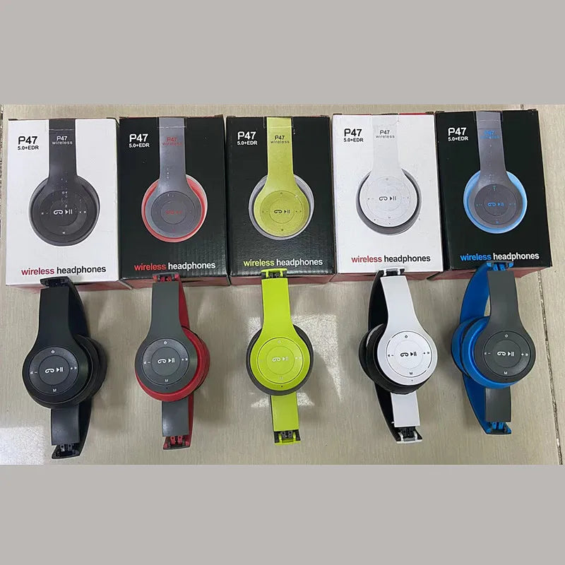 Original P47 Wireless 5.0 Mini Tws Headphone Aux Line in Earphone Headphones Earbuds Bass