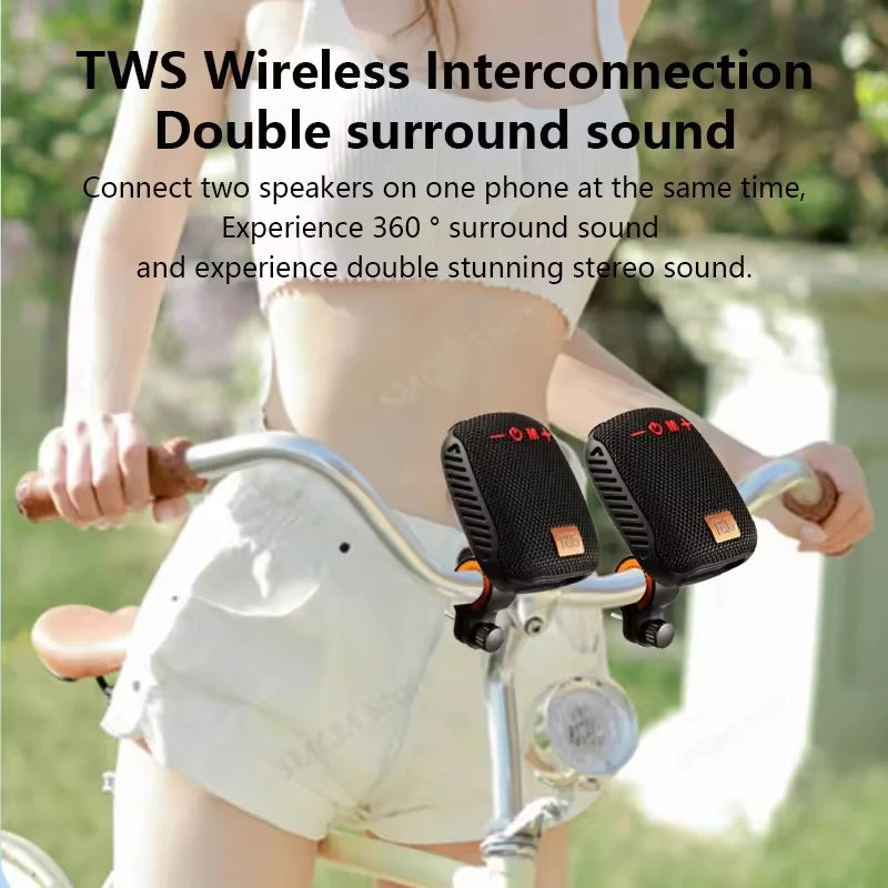 Outdoor Bicycle TG392 Bluetooth Caixa De Som Portable Wireless Sound Box TWS Handlebar Speaker Waterproof Subwoofer for Scooter
