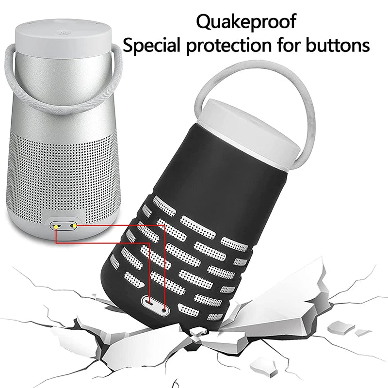 ZOPRORE Silicone Case Cover for Bose SoundLink Revolve+ Plus Portable Bluetooth Speaker Skin Cover With Charging Port Accessible