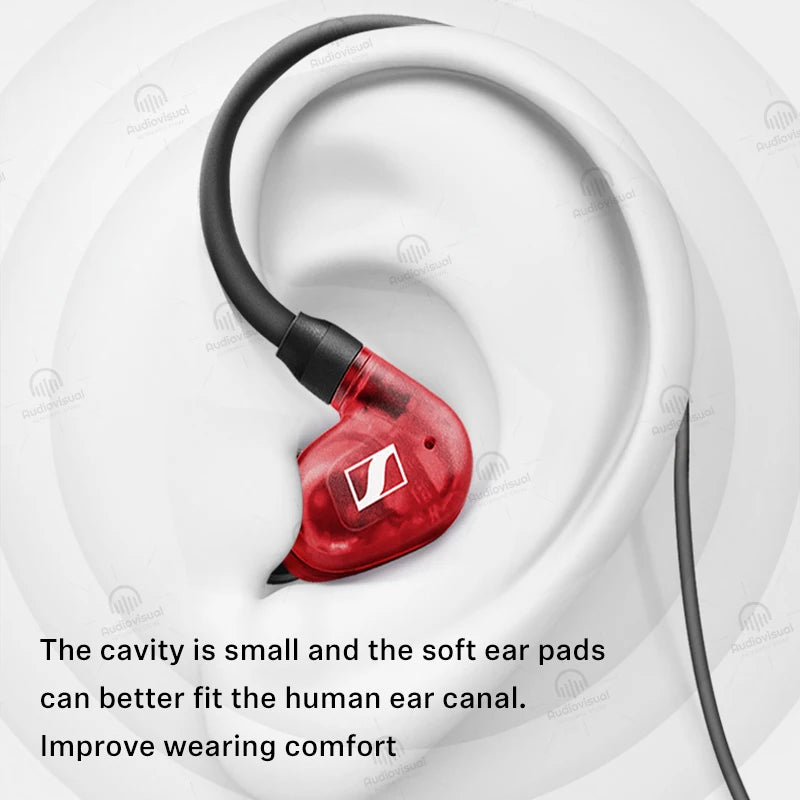 Sennheiser IE 100 PRO 10MM Dynamic HiFi Sound In-Ear Wired Headphones Detachable Head Cable Music Headphones Sound Insulation