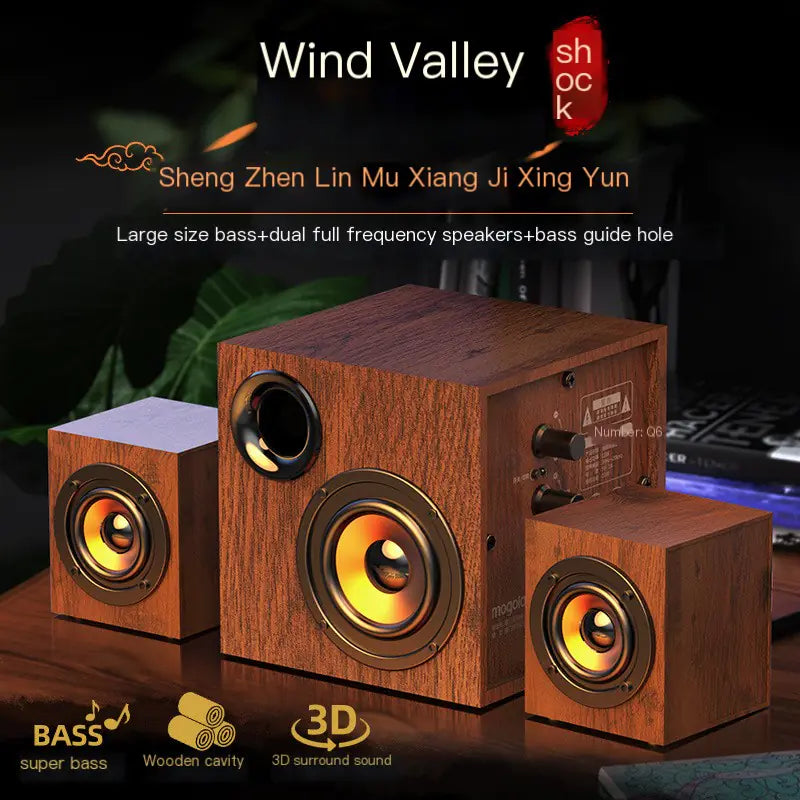 High-Volume Bluetooth Wired Desktop Speakers