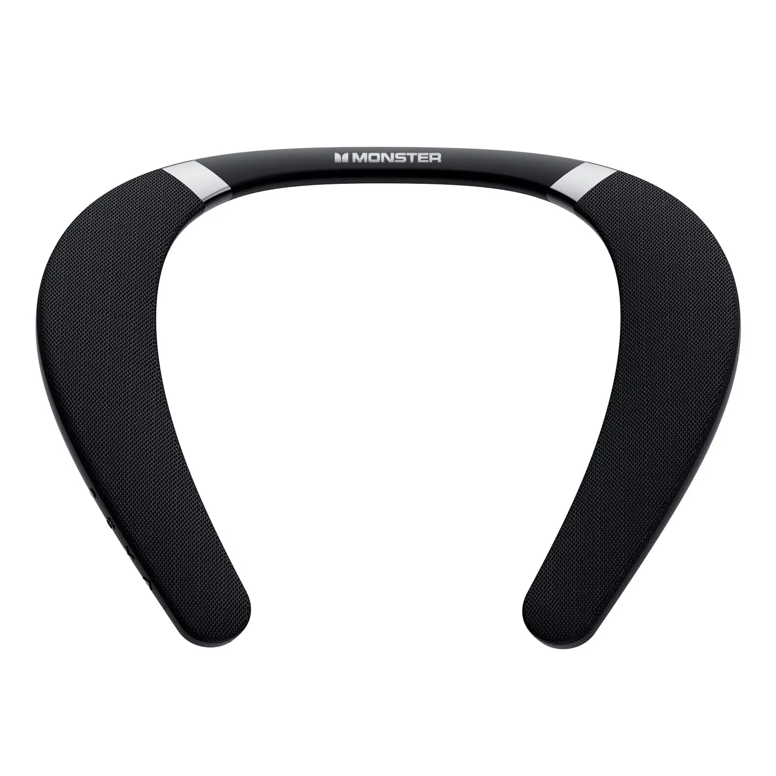 Monster Boomerang Neckband Bluetooth Speaker Wireless Wearable Speaker Portable Speaker and 12H Playtime IPX7 Waterproof Neck Speaker True 3D Stereo Sound for Home Sport Outdoor Black